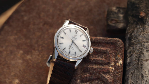Enicar Sherpa 600 Date Vintage Super Compressor Automatic Watch