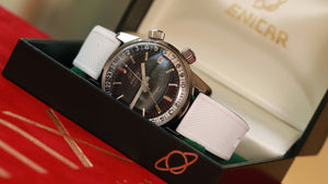 Enicar Sherpa Jet Vintage Super Compressor GMT Dive Watch 148-35-02